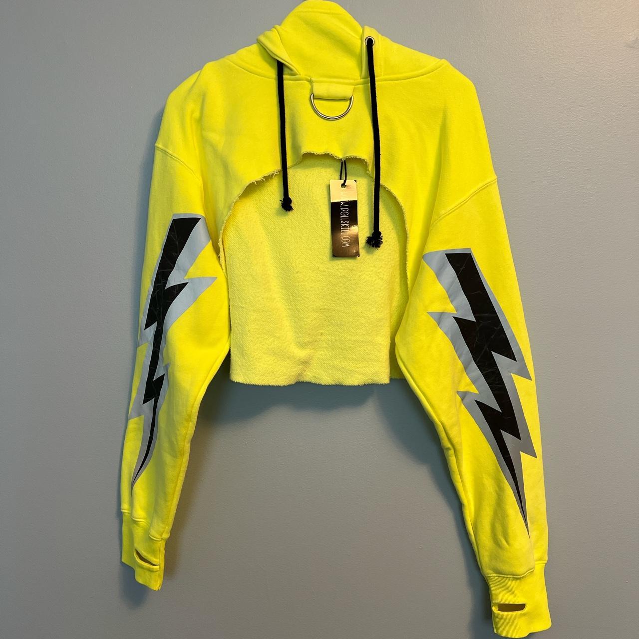 Doll’s Kill x Current Mood Cropped Neon Yellow... Depop