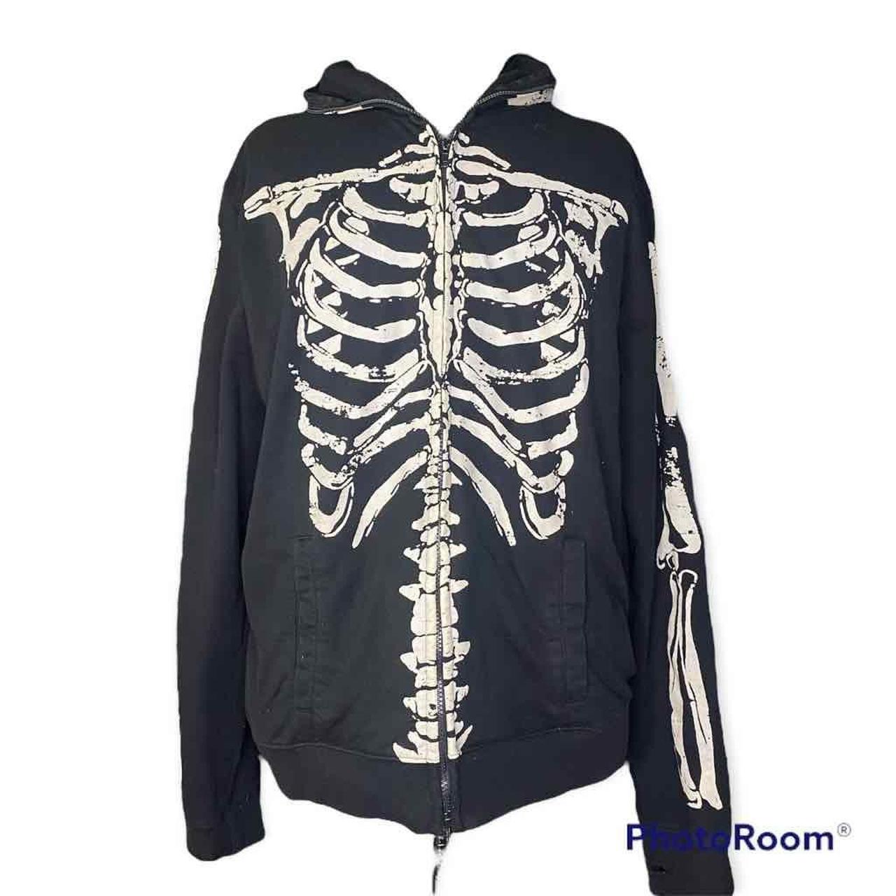 VINTAGE RARE XXX RUDE FULL ZIP SKULL... - Depop