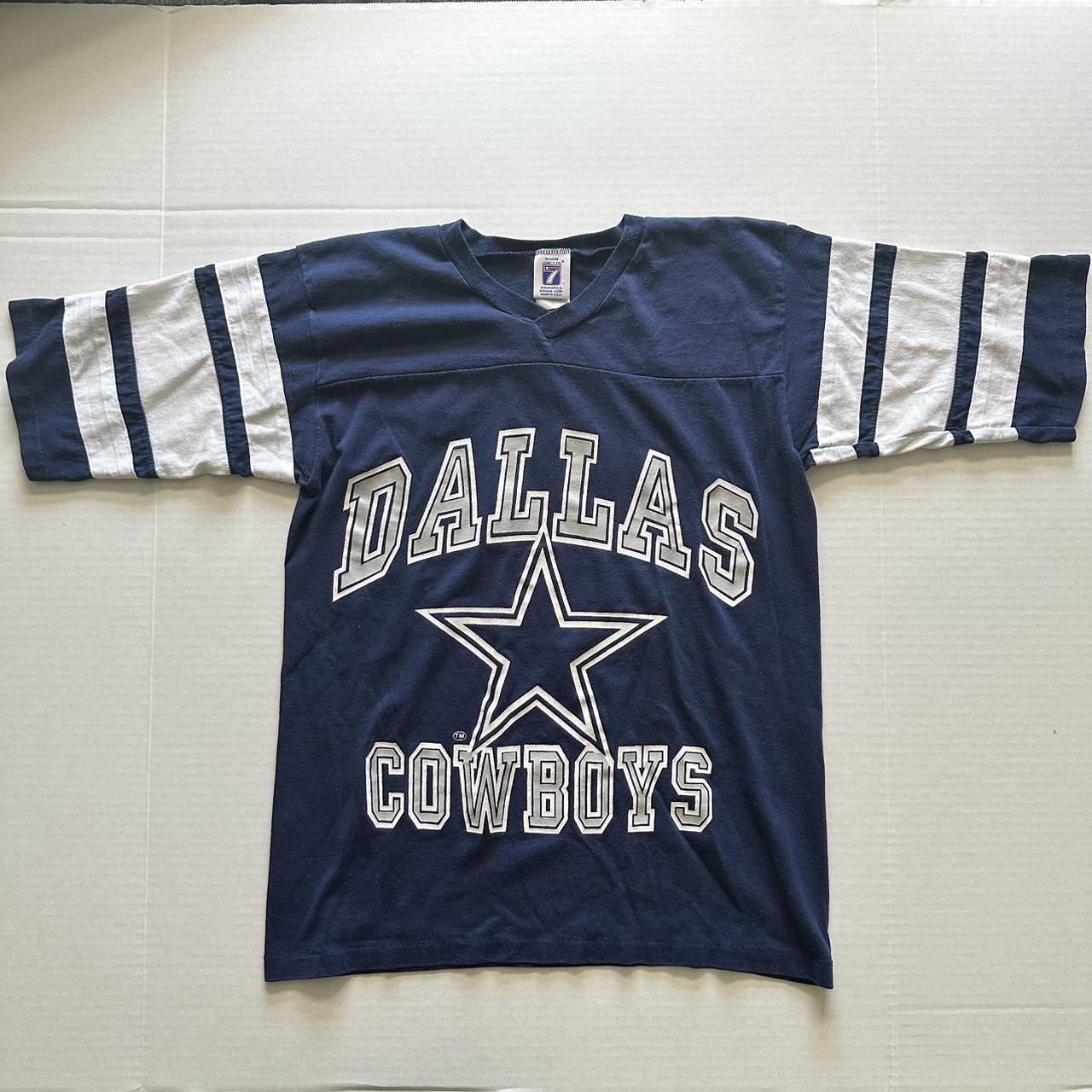 Vintage Dallas Cowboys shirt, navy blue graphic tee - AU Medium