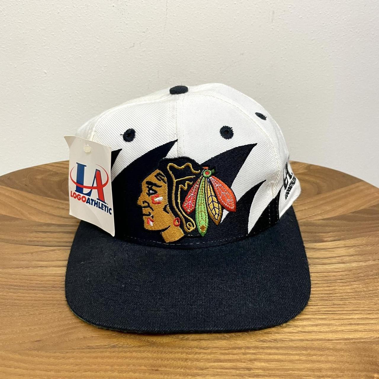 Rare Vintage 90's NHL Chicago Blackhawks Logo... - Depop