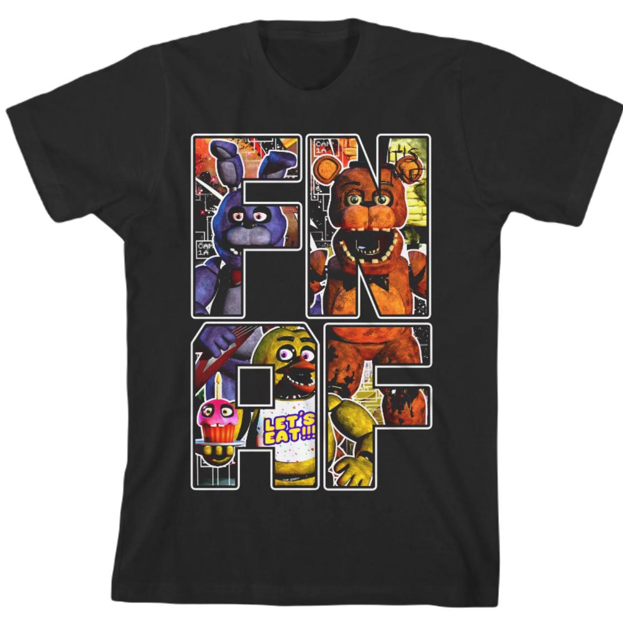 Five Nights At Freddy's T Shirt FNAF Graphics Men... - Depop