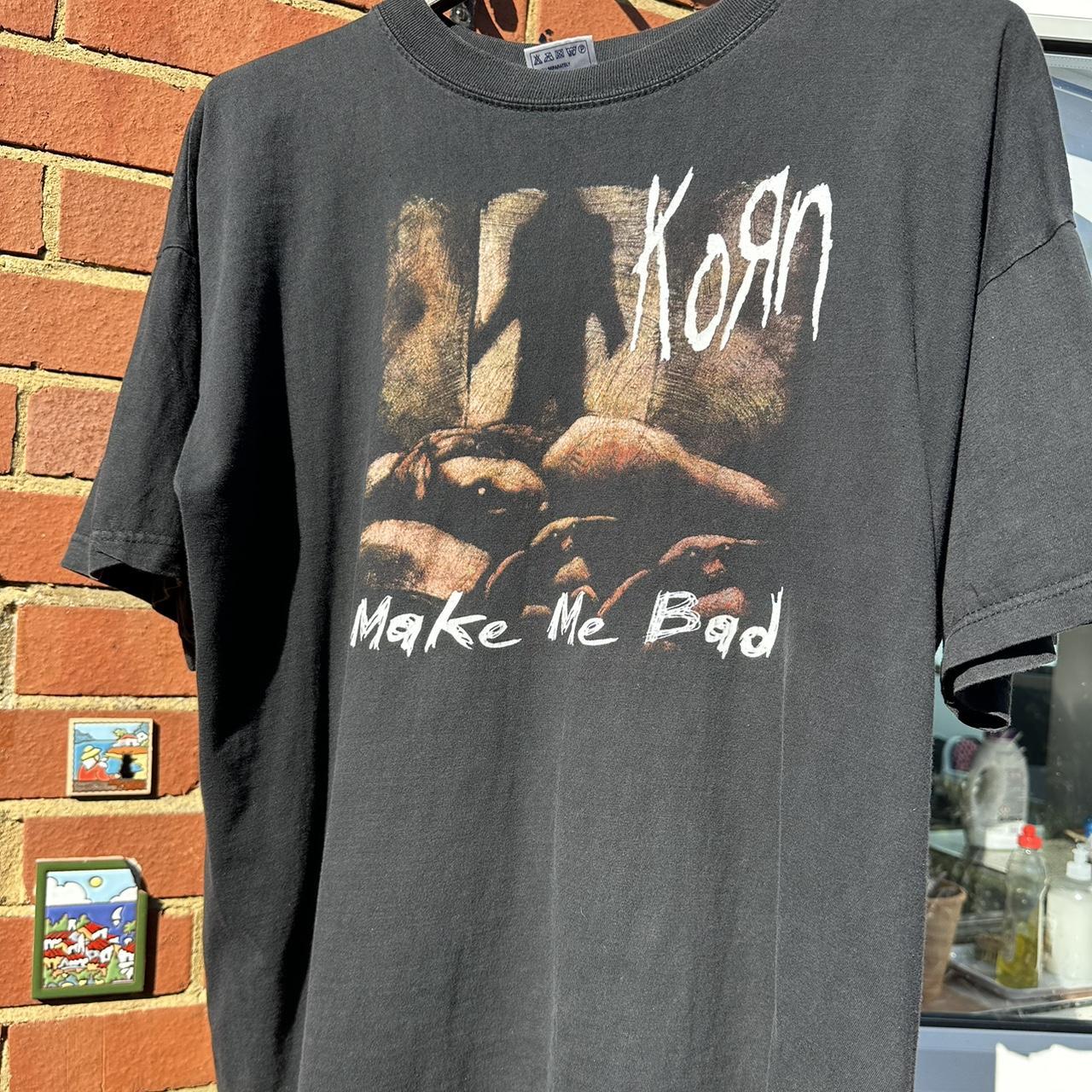 Korn vintage Tshirt XL Make Me Bad Korn band... Depop