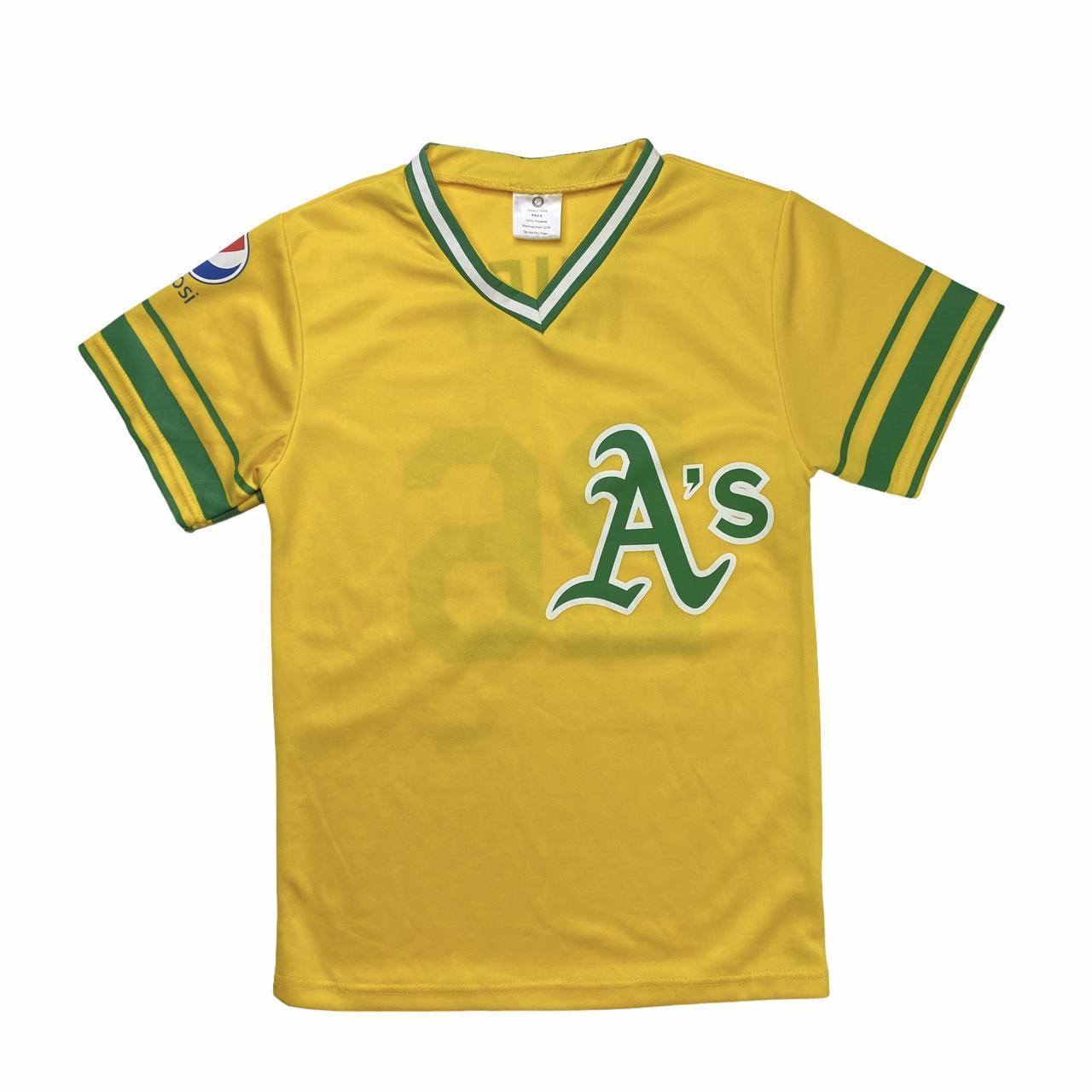 Oakland Athletics Button Down Jersey in Good - Depop