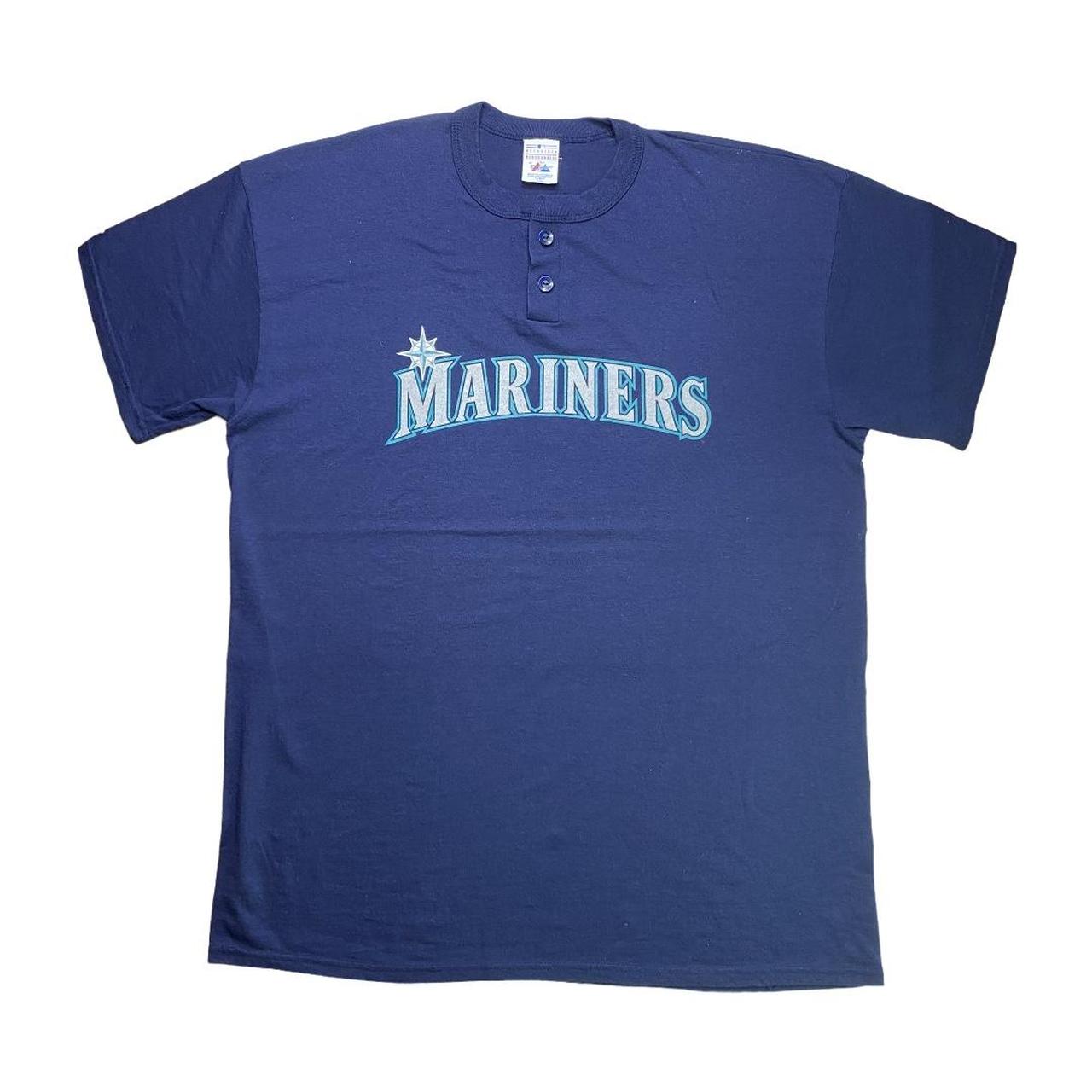 Vintage Seattle Mariners 3/4 Sleeve Baseball - Depop