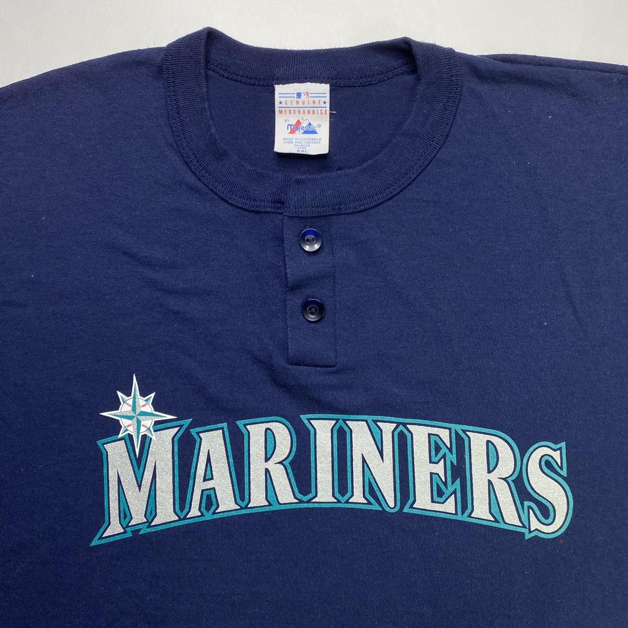 Vintage Seattle Mariners 3/4 Sleeve Baseball - Depop