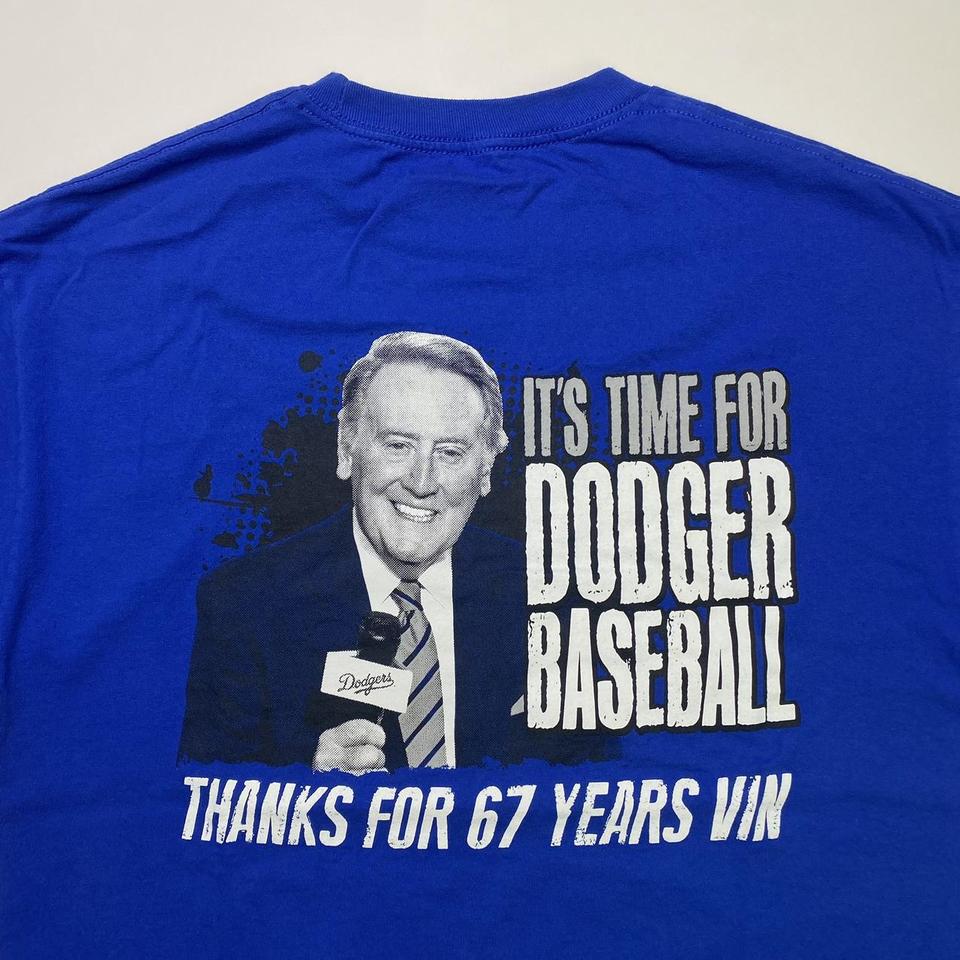 LA Dodgers x Vin Scully baseball jersey shirt Vin - Depop