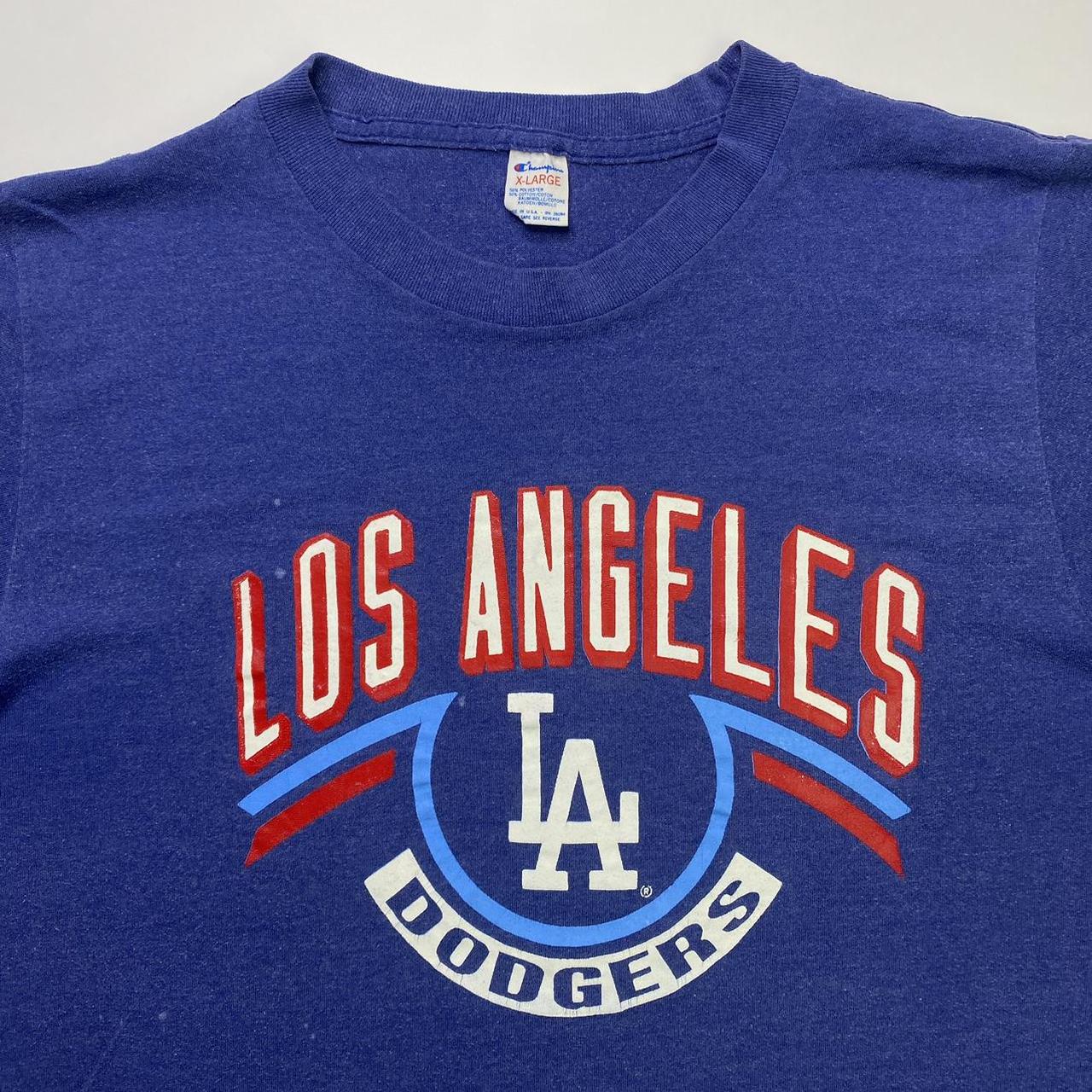 Rare Vintage Single stitch 1991 LA Dodgers - Depop