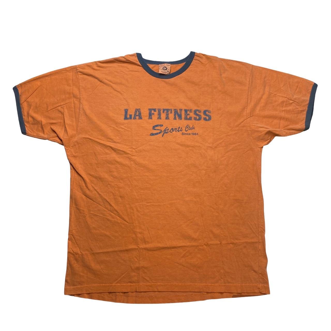 Vintage 90s LA FITNESS gym shirt Condition: like - Depop