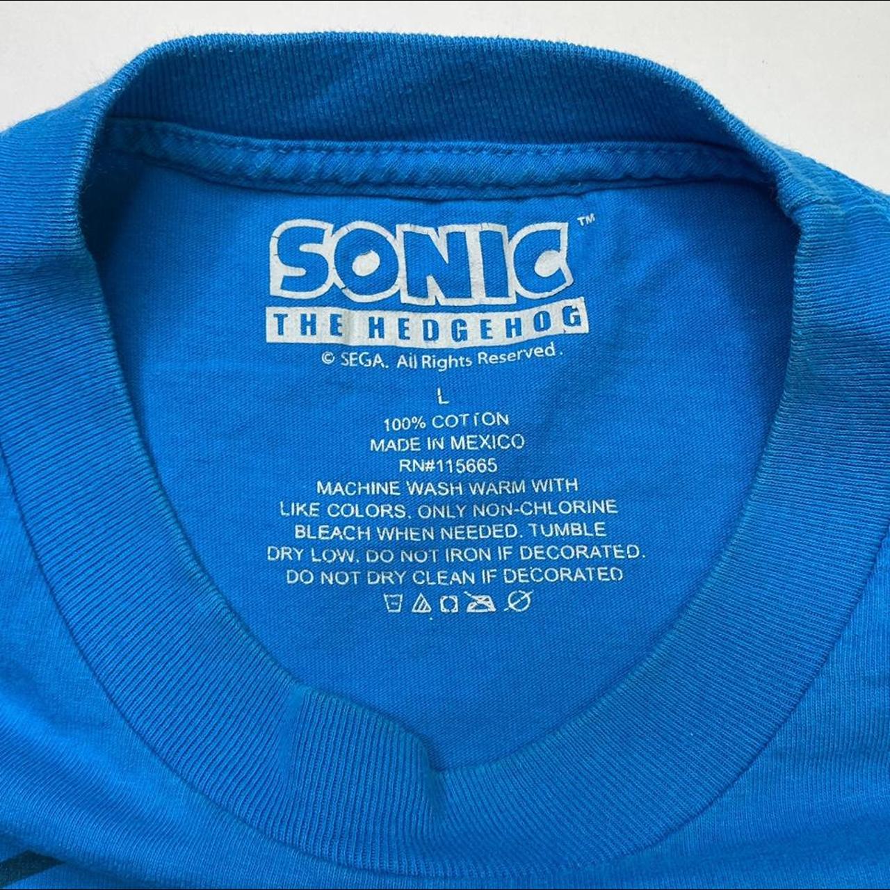 Sonic the Hedgehog shirt Condition: good Small... - Depop