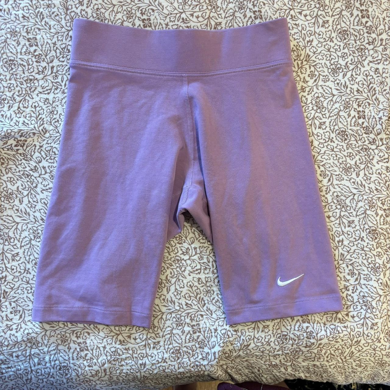nike biker shorts purple