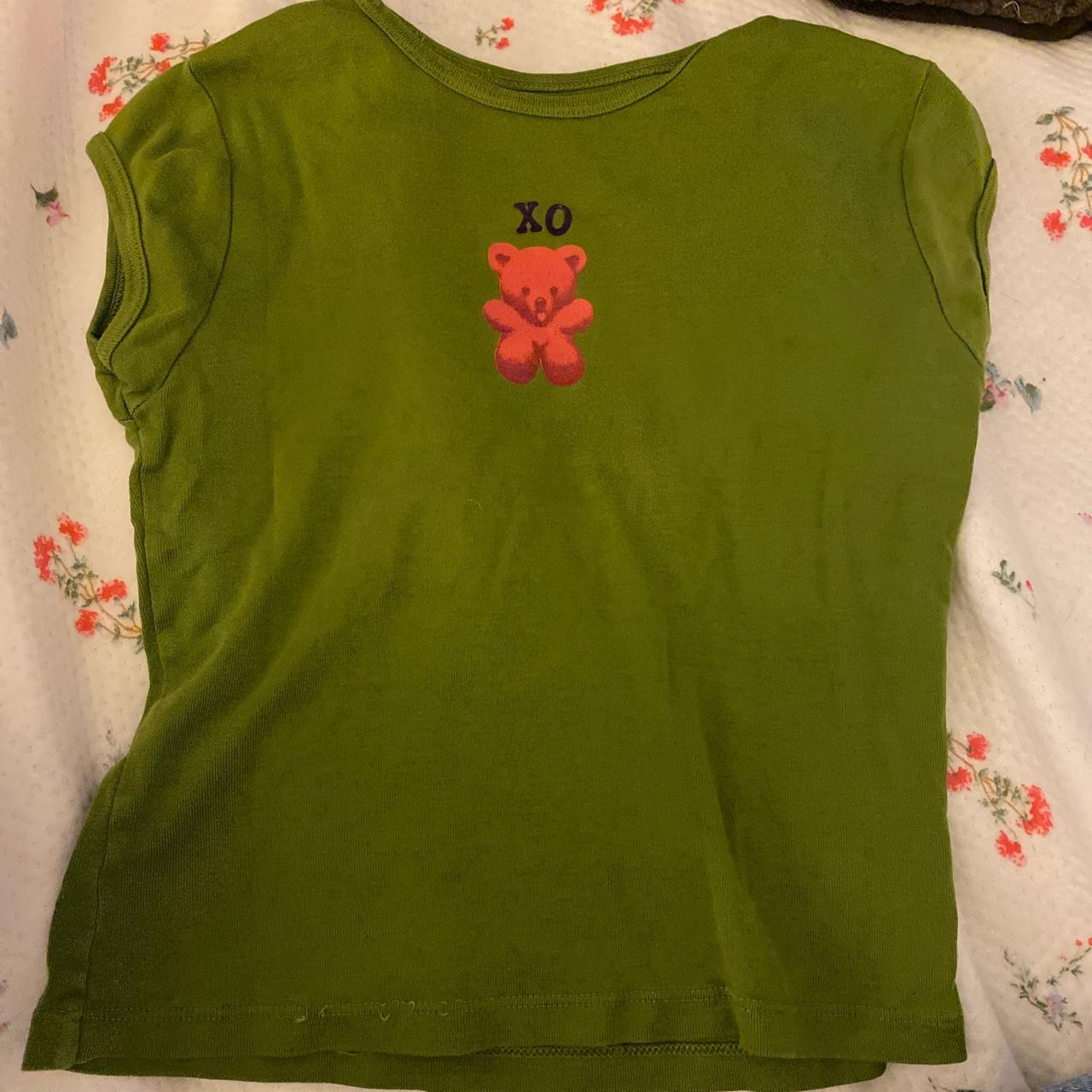 deadstock unif xo bear baby tee in xs kidcore y2k... Depop