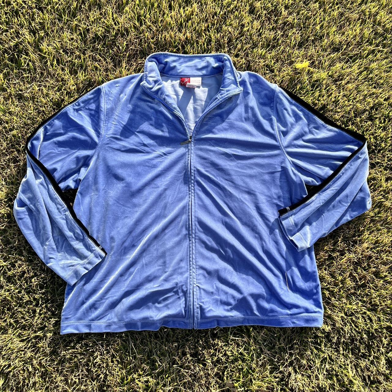 JM Collection Women's Blue Jacket | Depop
