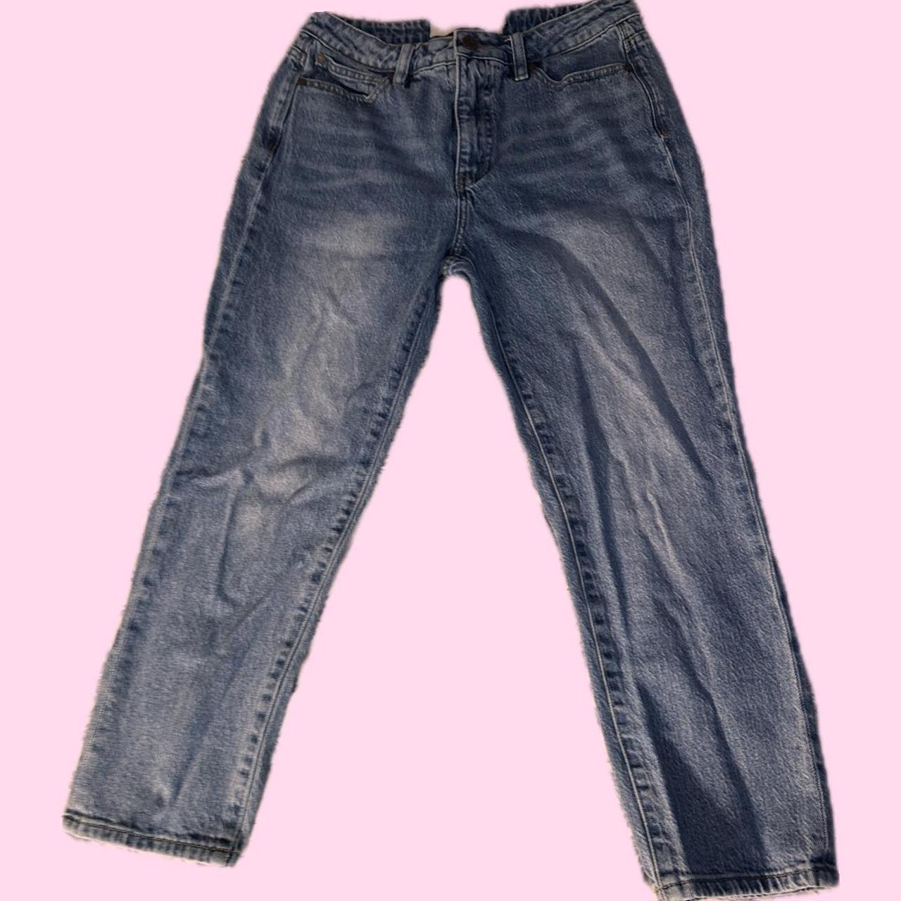 Thrifted: baggy jeans wide leg medium blue jeans... - Depop