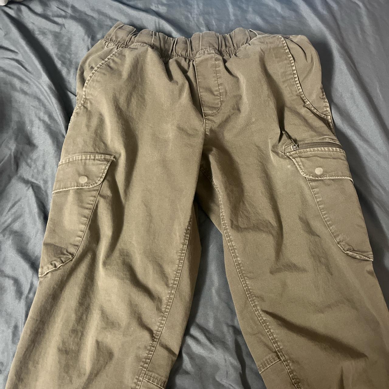 Khaki green Cargos Size small Brand: Mountain hard... - Depop