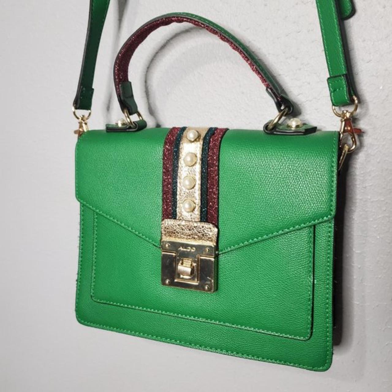 Green best sale aldo purse