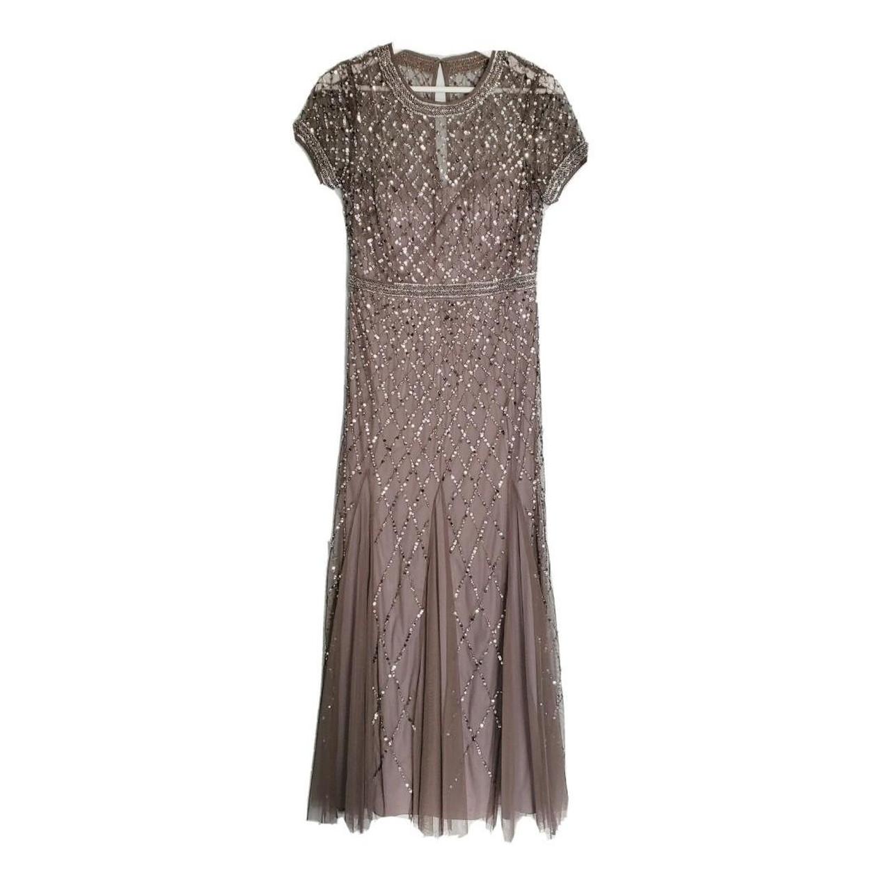 Adrianna papell outlet lead beaded gown