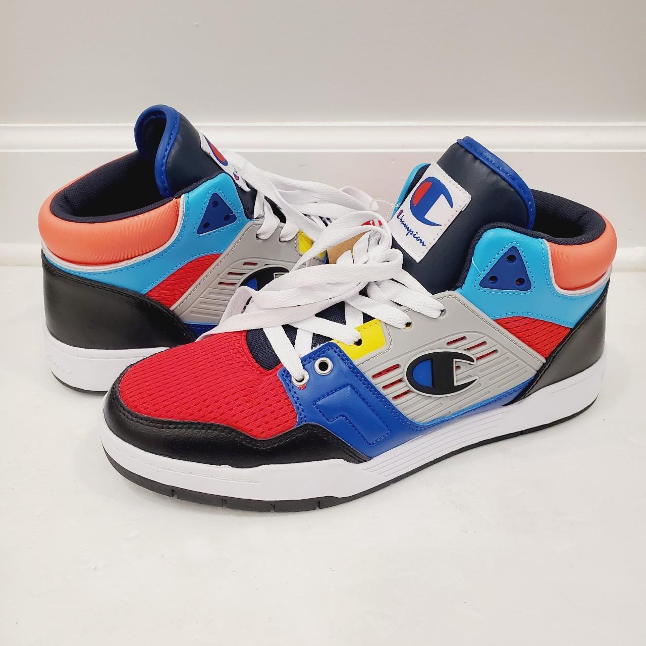 Champion shoes clearance blue and red