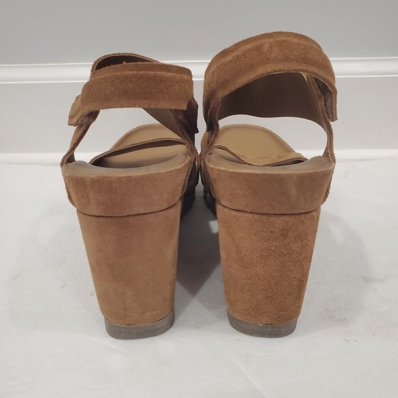 NEW Pedro Garcia Yuval Wedge Sandal Brown Suede... - Depop