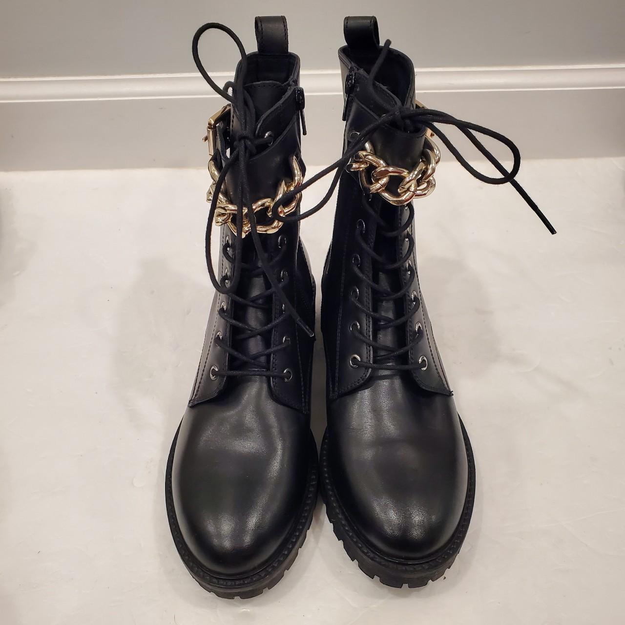 NEW Geox Hoara Black COMBAT BOOTS Size EU US Depop