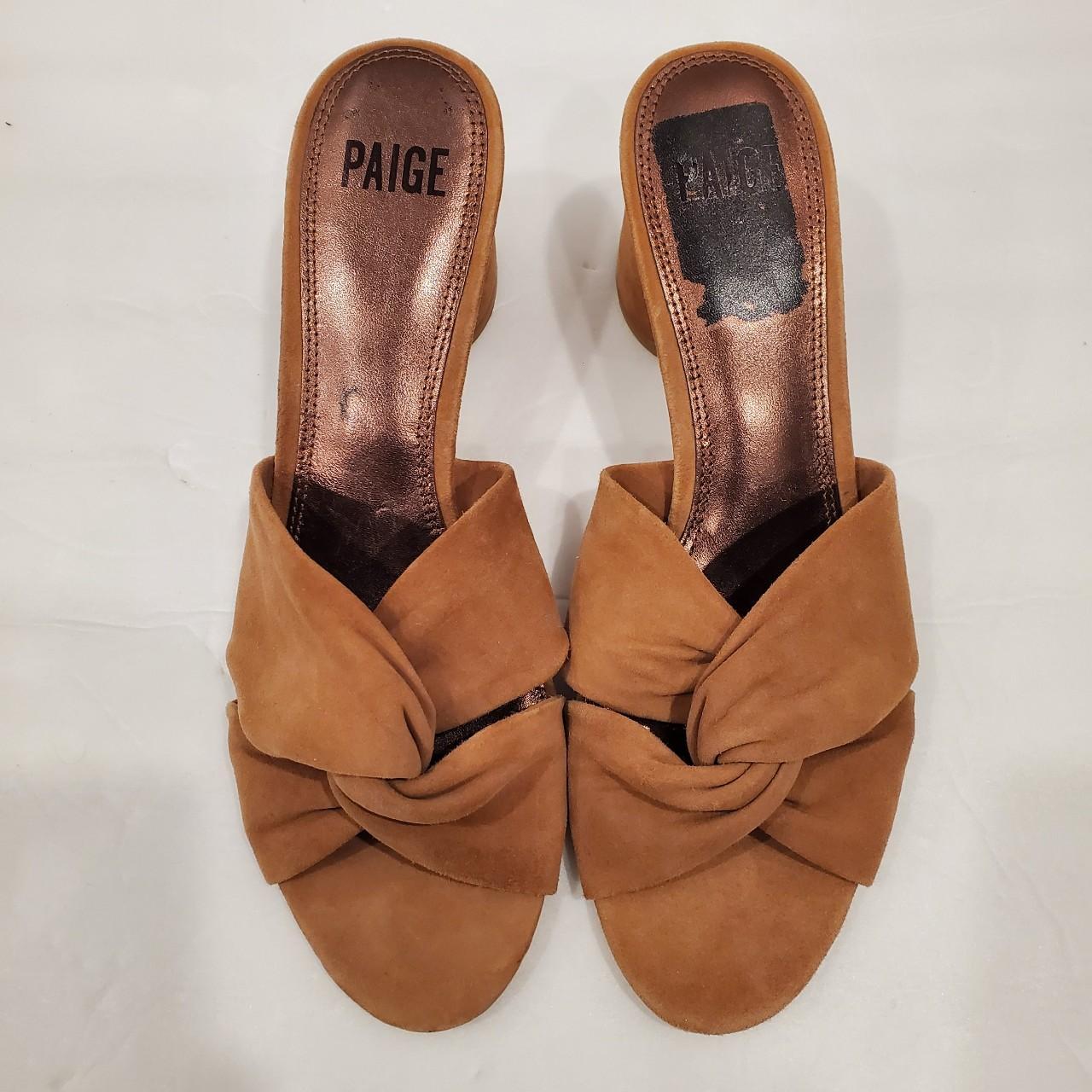 NEW PAIGE Francesca Slip On Brown Suede Slip On Depop