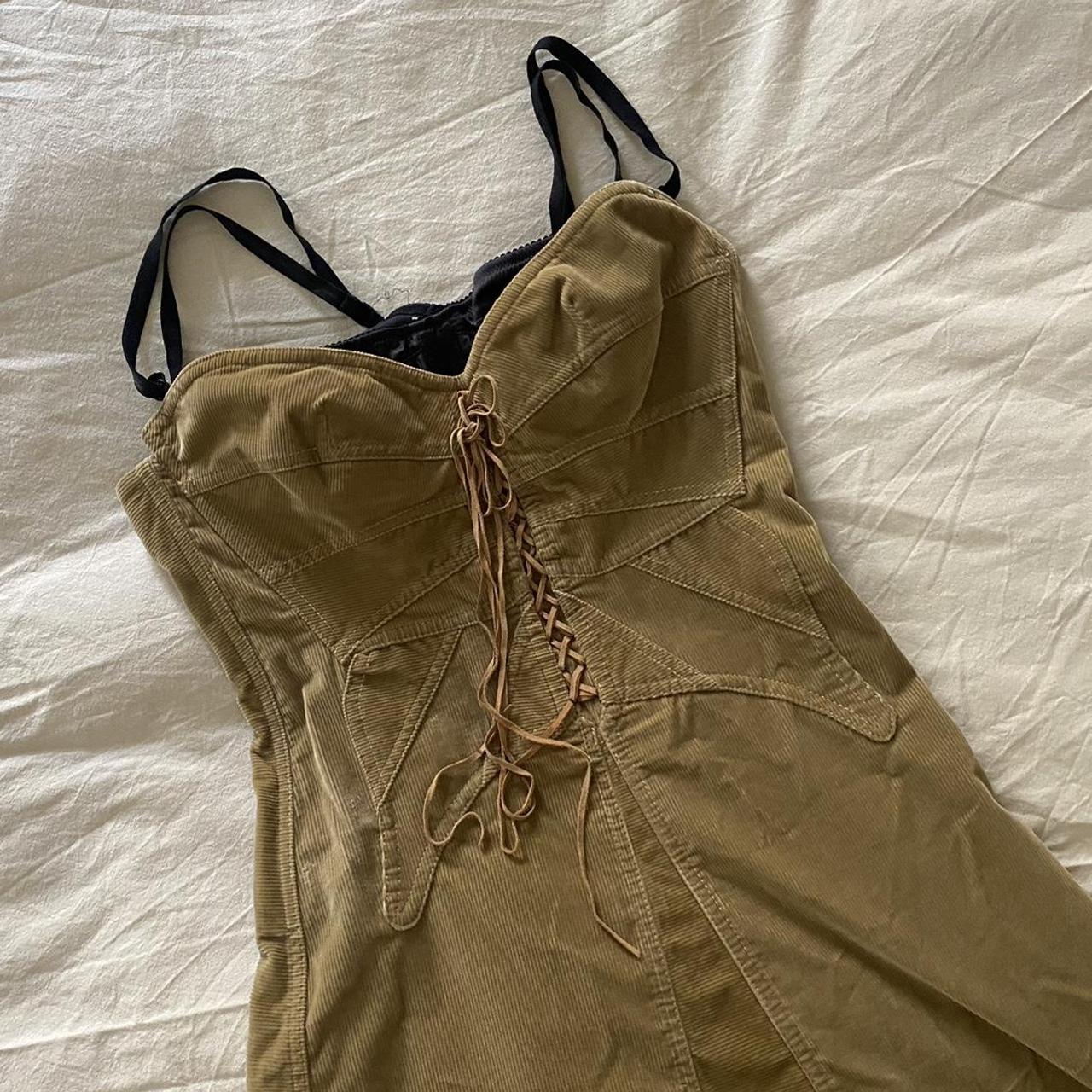 Vintage Dolce Gabbana Corseted Corduroy