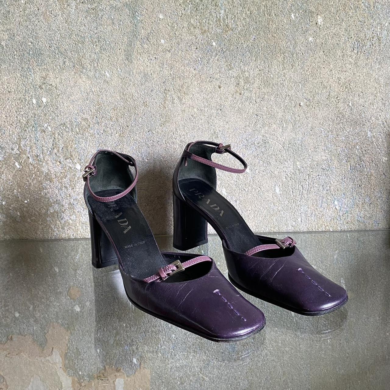 PRADA S/S2000 Leather Heels Vtg Prada c.SS2000 Patent Leather