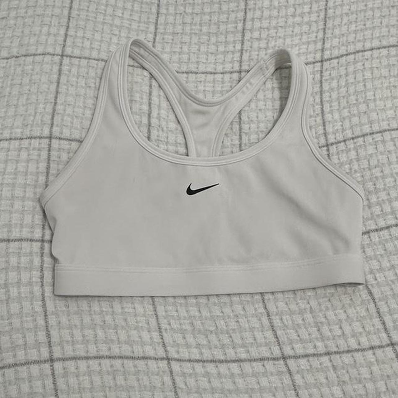 White Nike Sports Bra Size Small In Perfect... Depop