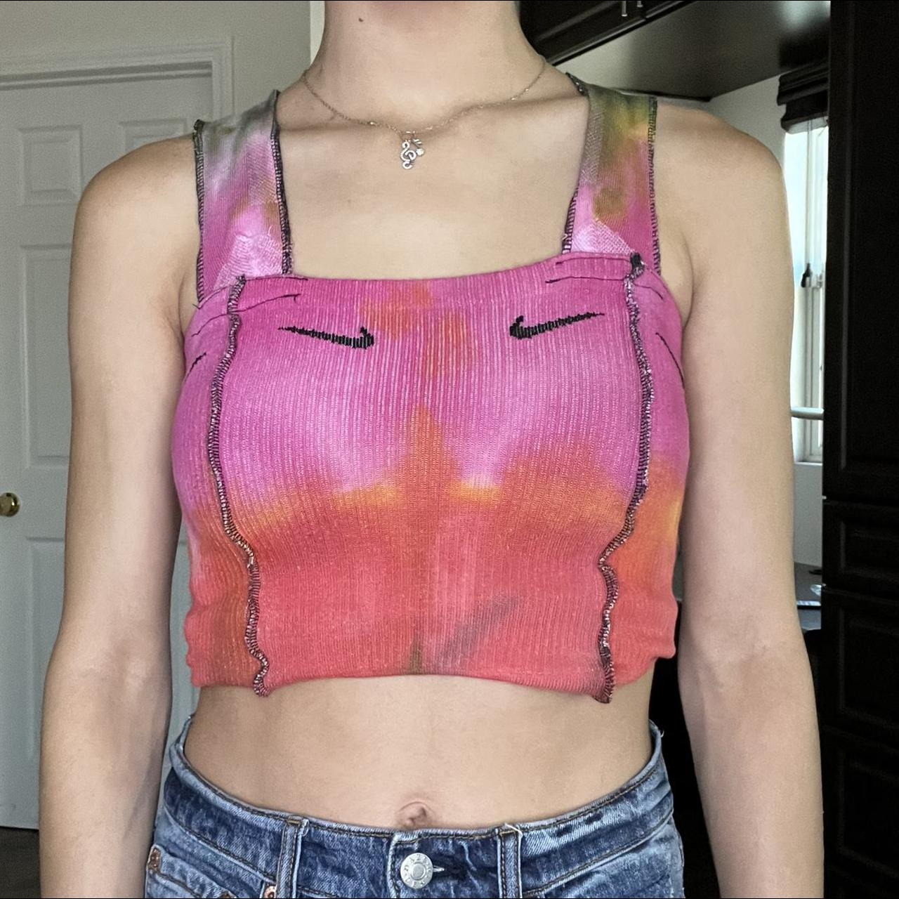 Nike tie dye hot sale crop top