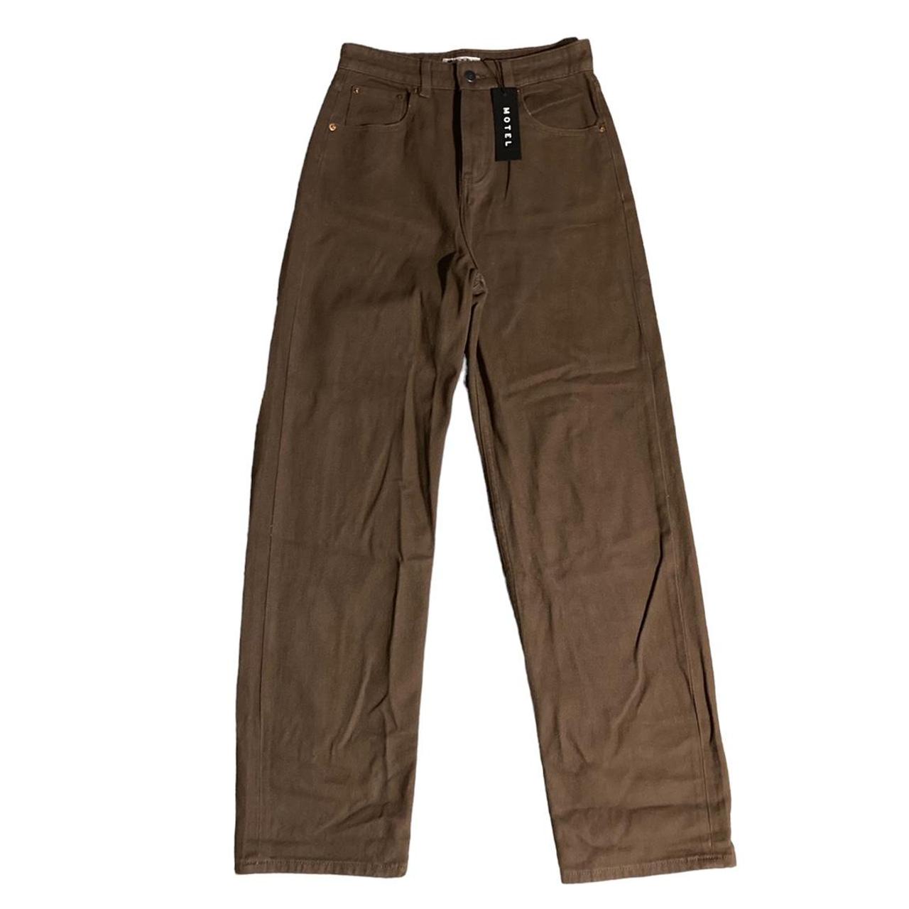 Motel Women's Brown Jeans Depop