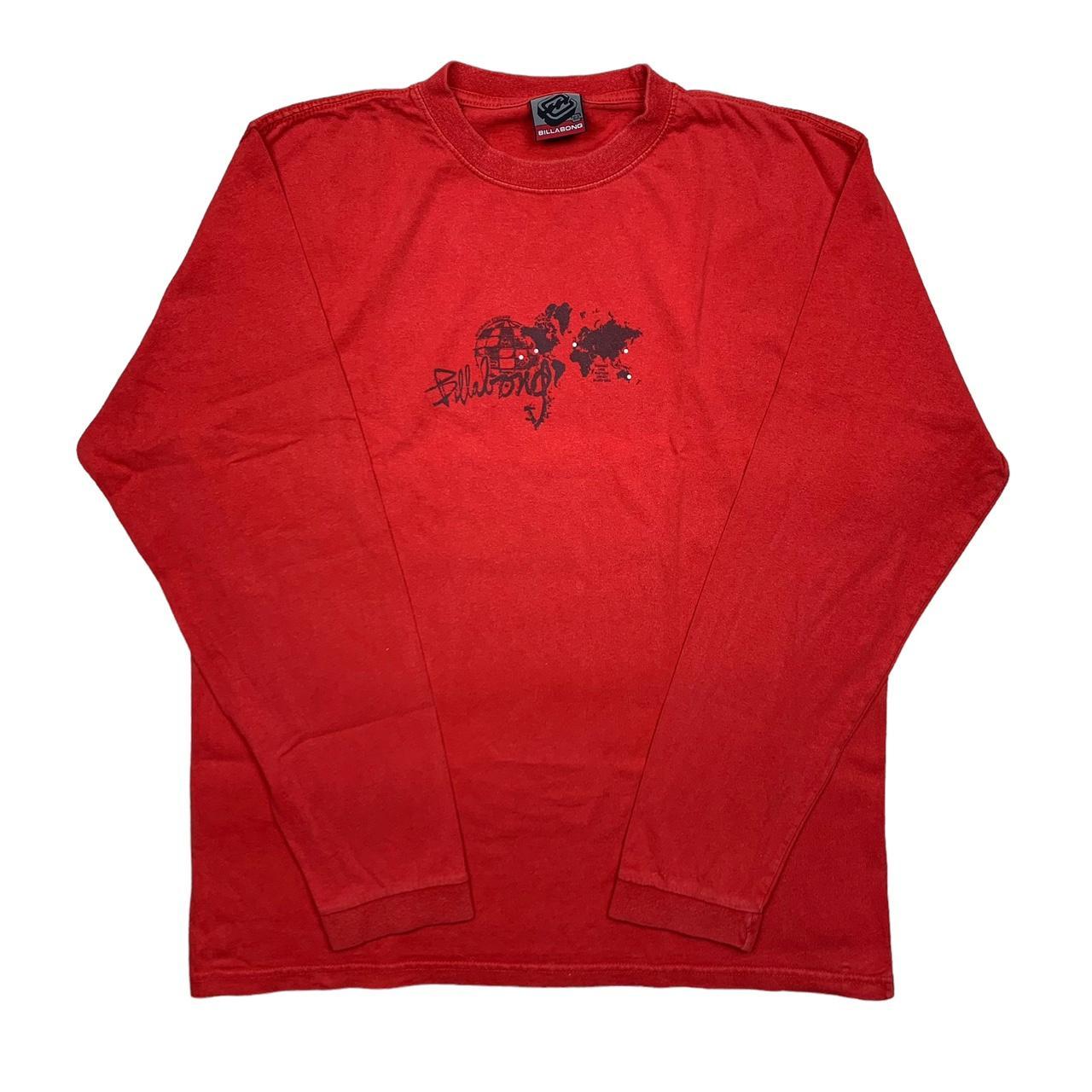 【初回限定】 sleeve long graphic red Y2K vintage Billabong summer Depop | トップス