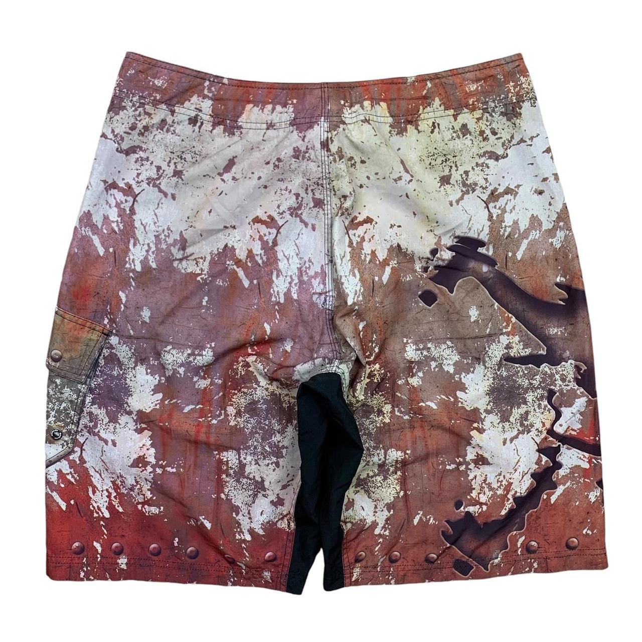 Oakley Software skull rust graphic baggy swim shorts | Depop