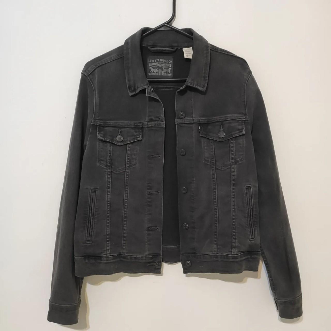 Levi black jacket sale womens