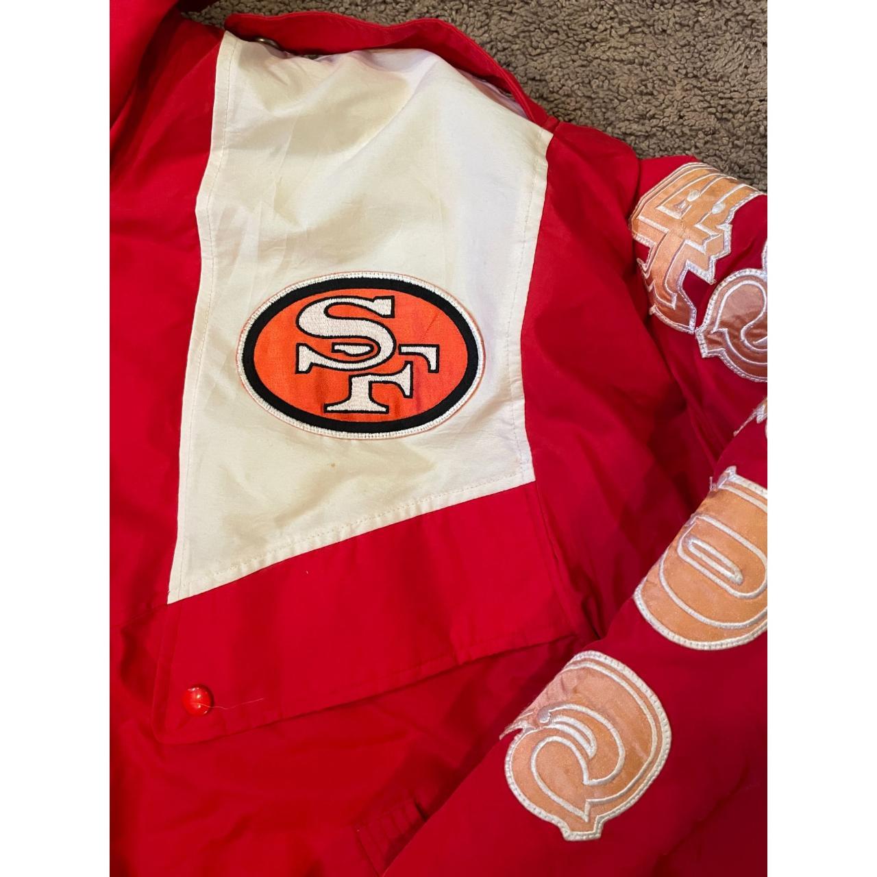 Vintage 1990s Starter NFL 49ers puffer Jacket. - Depop