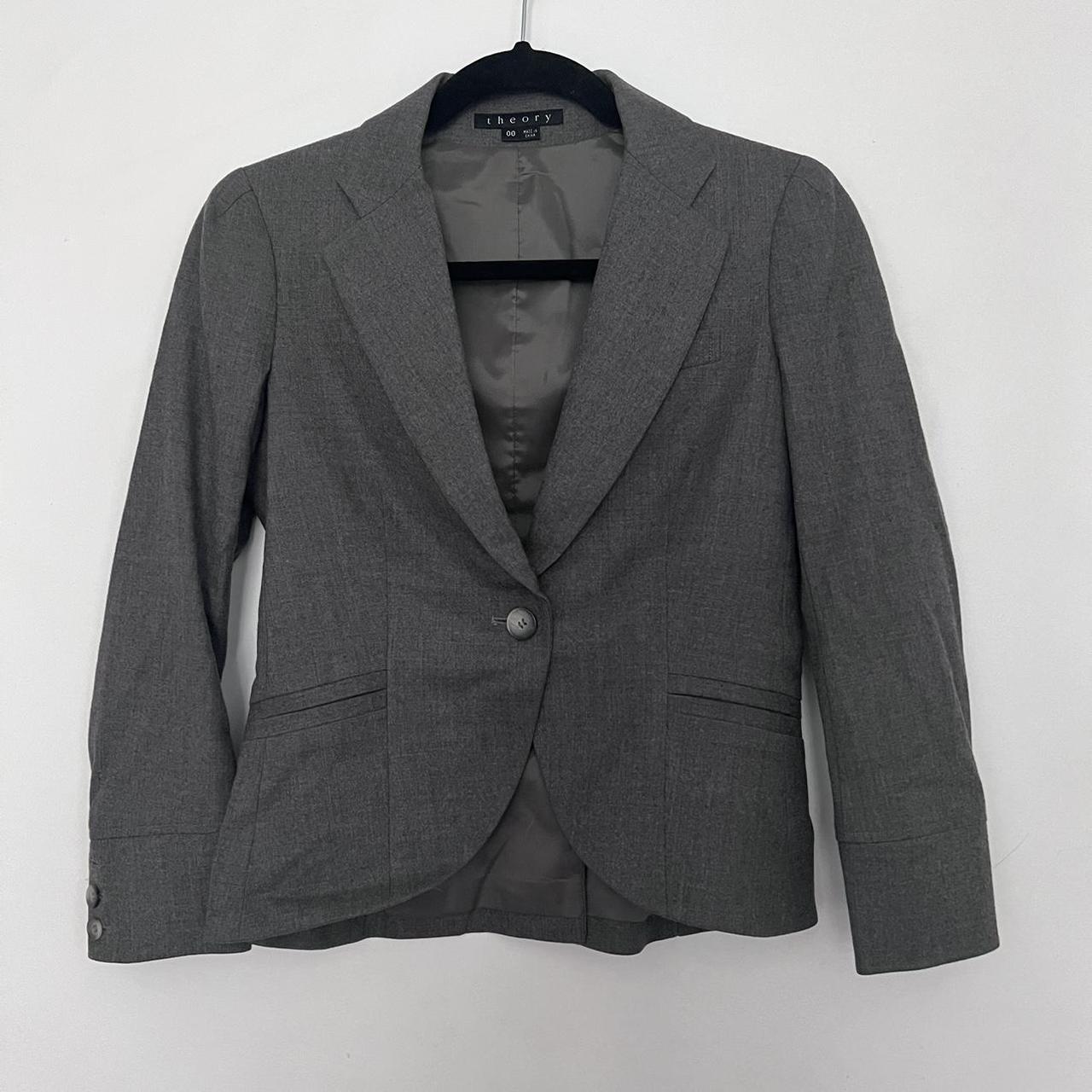 Theory on sale grey blazer