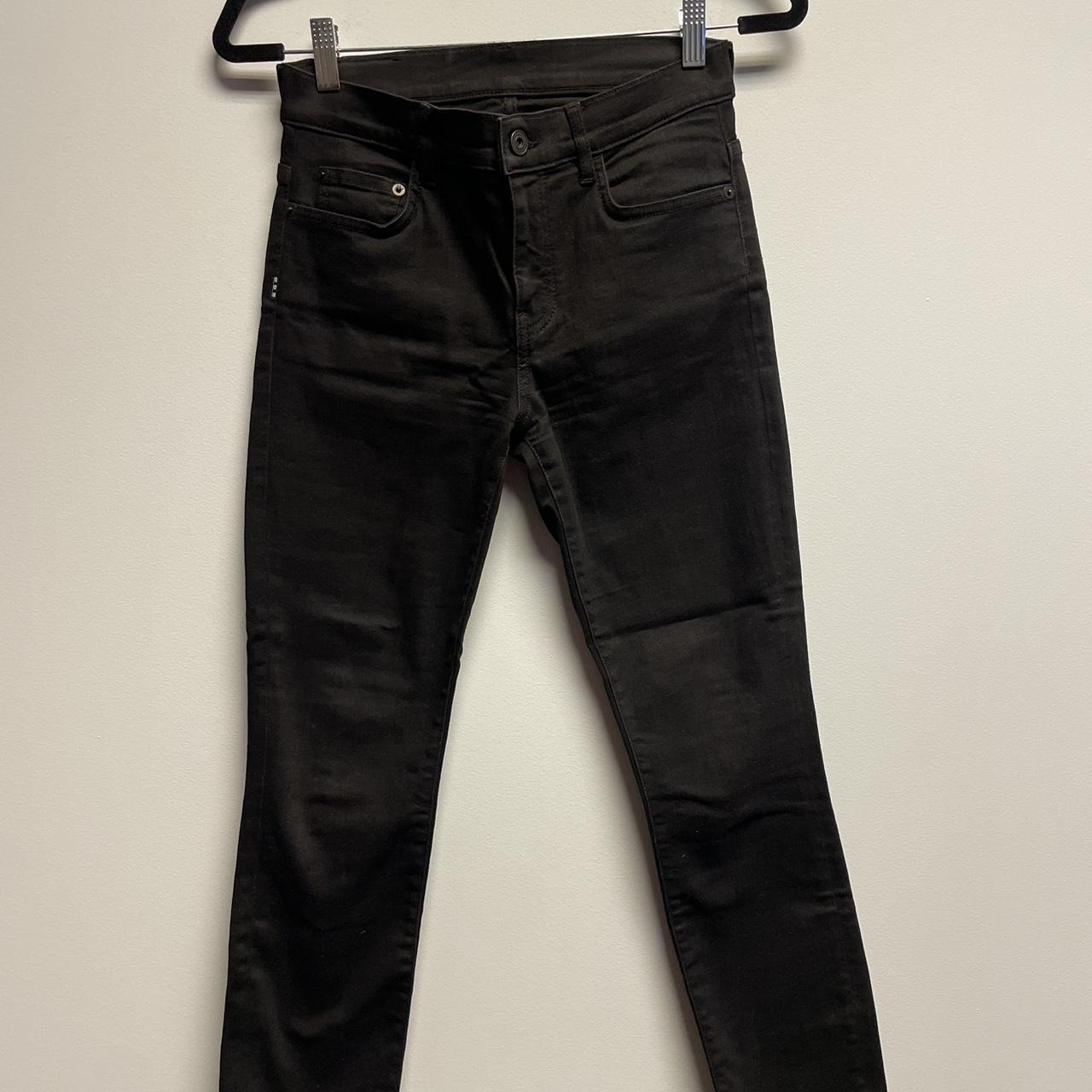 Proenza Schouler black mid rise slim fit straight Depop