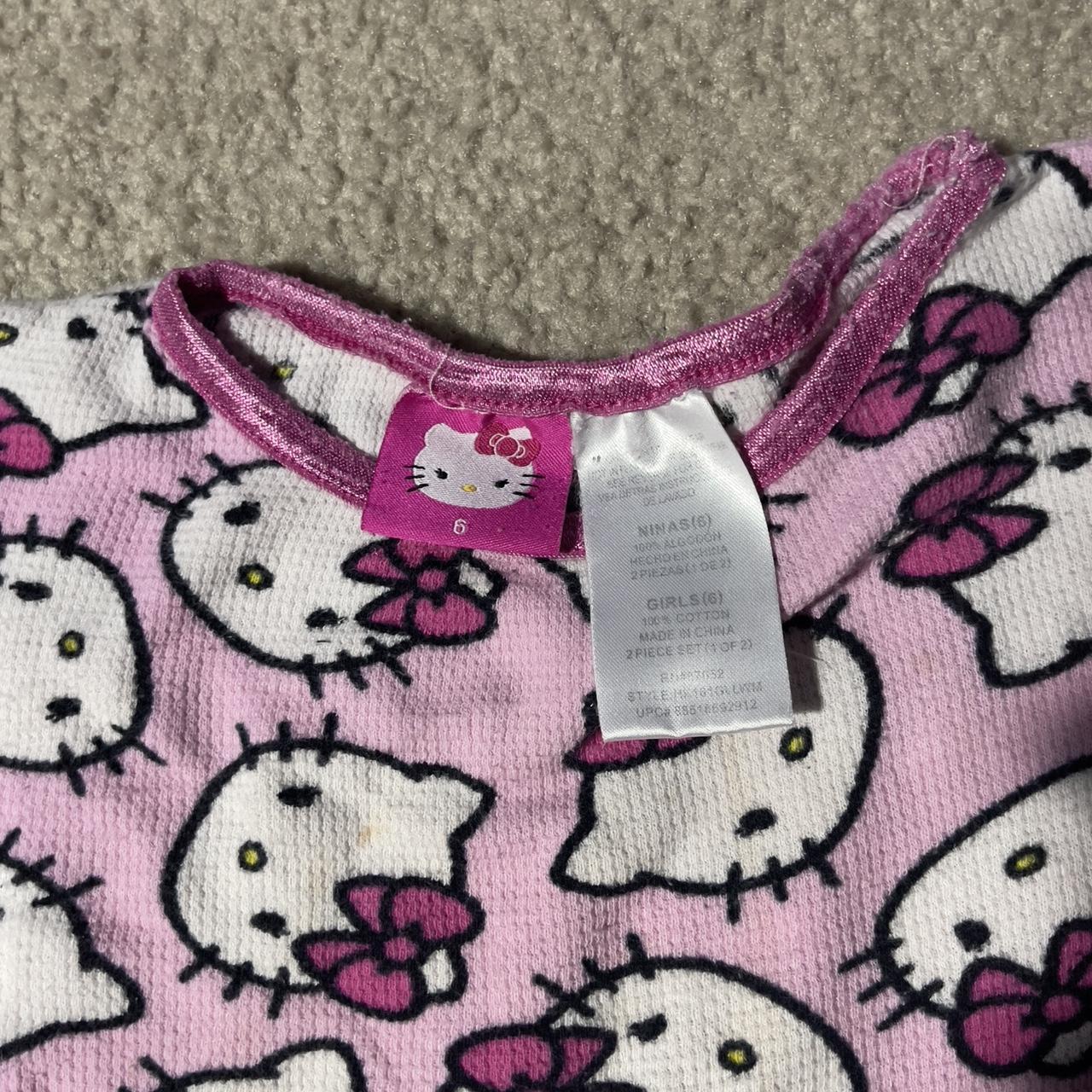 Sanrio Hello Kitty All Over Print Top Baby Tee size... - Depop