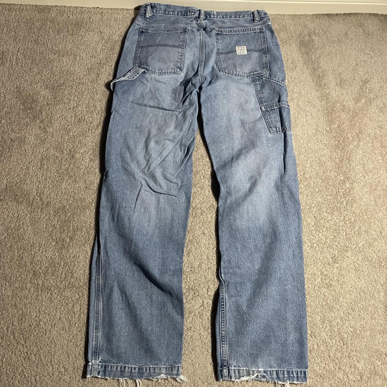 Vintage Y2K Express Carpenter Denim Blue Jeans size... - Depop