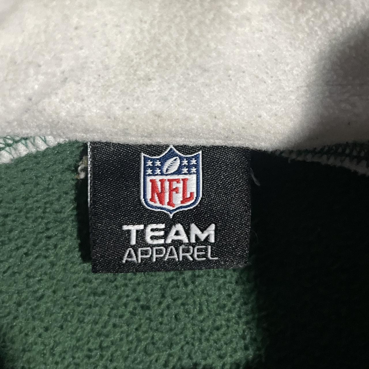 Vintage Y2K NFL New York Jets Fleece 1/4 Zip Sweater - Depop