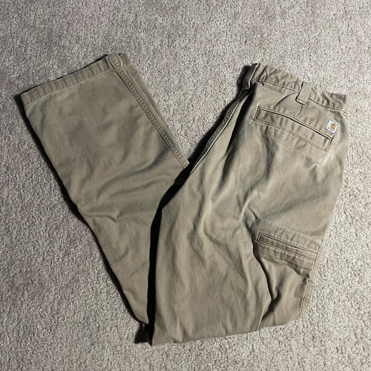 Y2K Carhartt Beige Pants Relaxed Fit size 36 x... - Depop