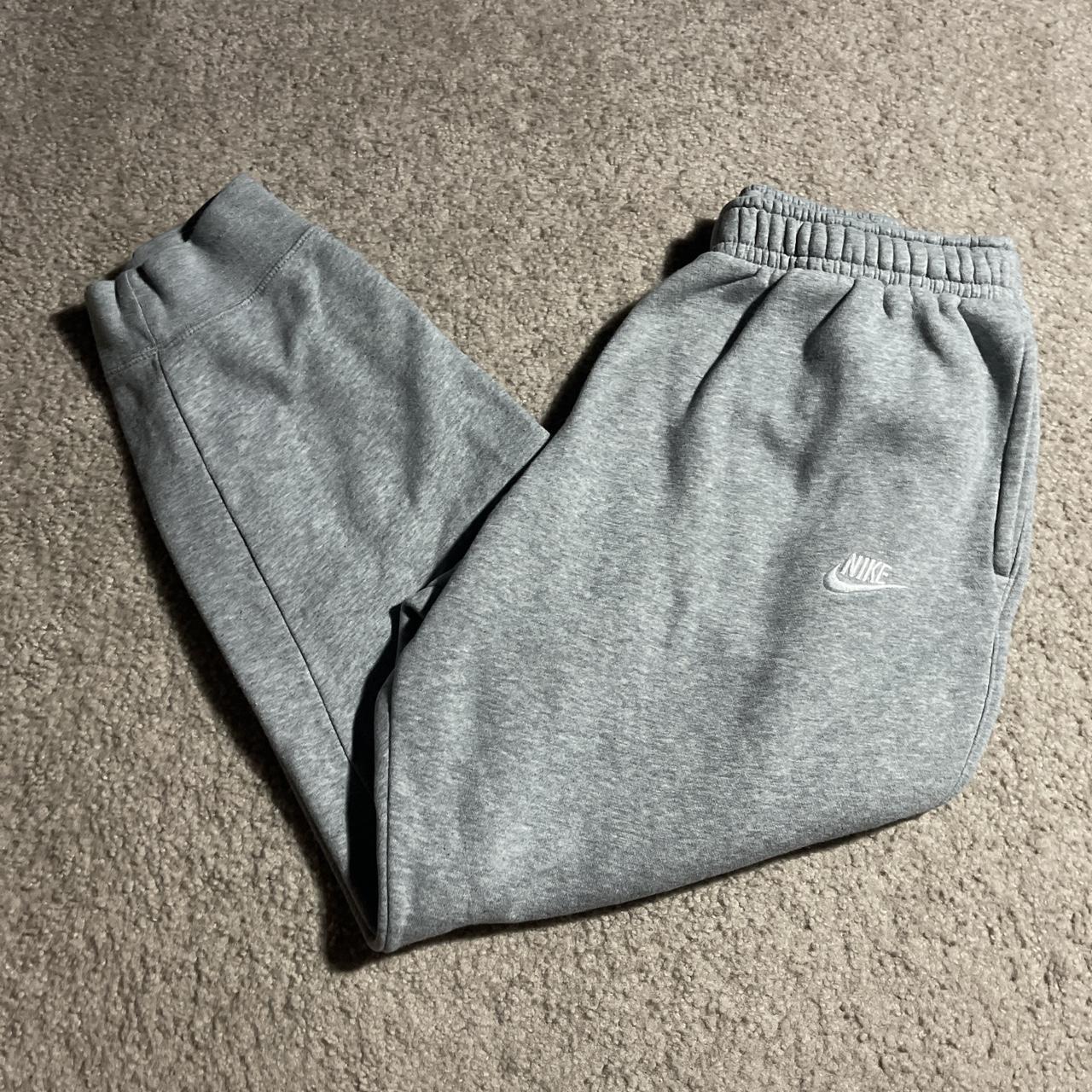 Modern Nike Gray Sweatpants size XL pre-washed minor... - Depop