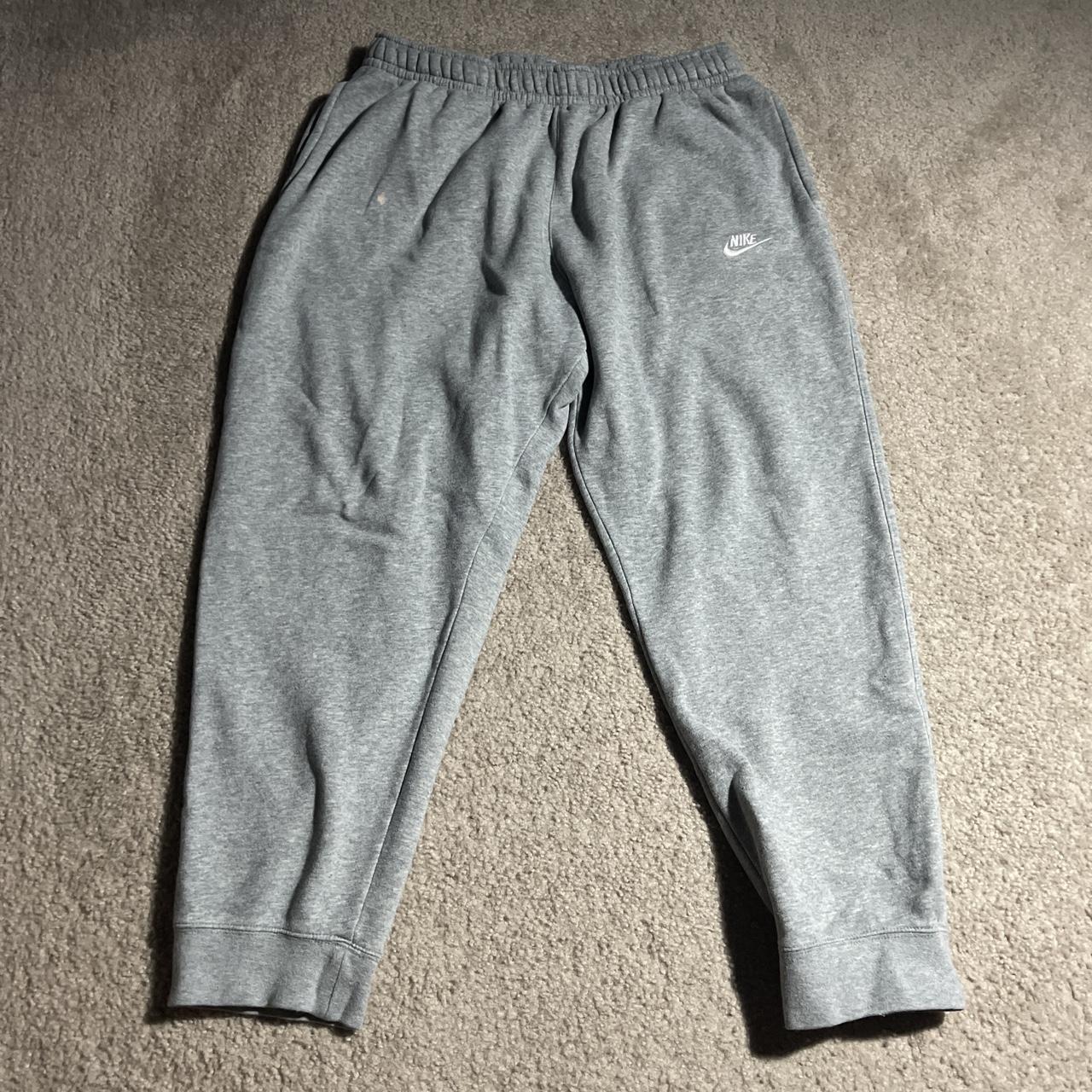 Modern Nike Gray Sweatpants size XL pre-washed minor... - Depop