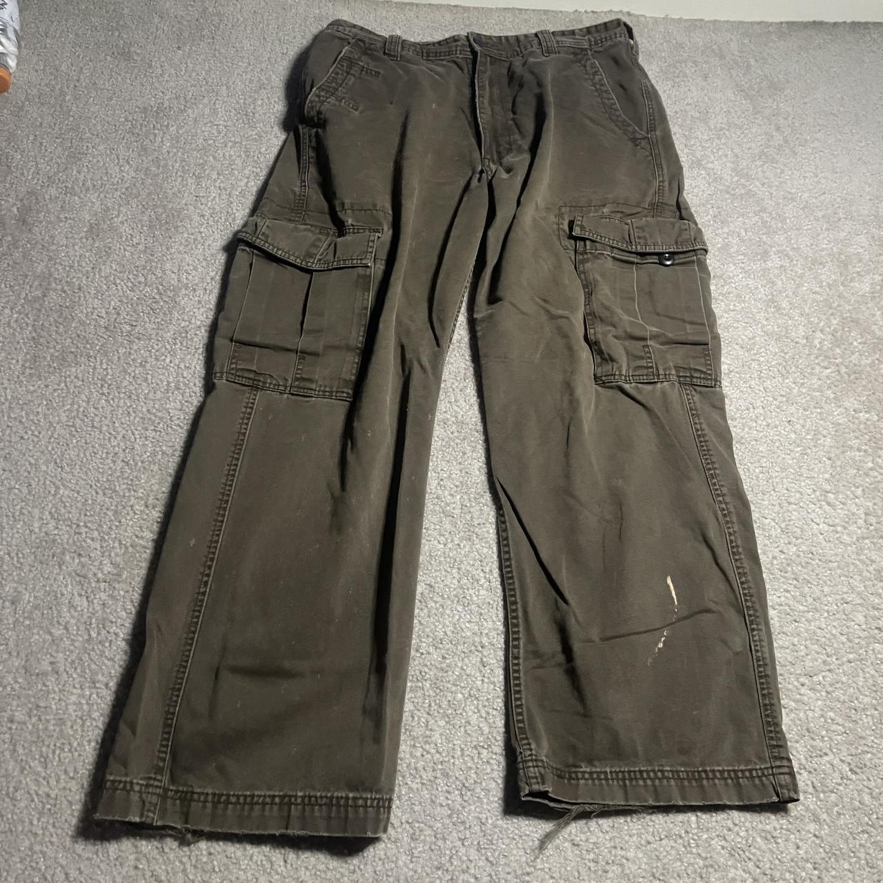 Vintage Y2K Levis Brown Cargo Pants size 34 x... - Depop
