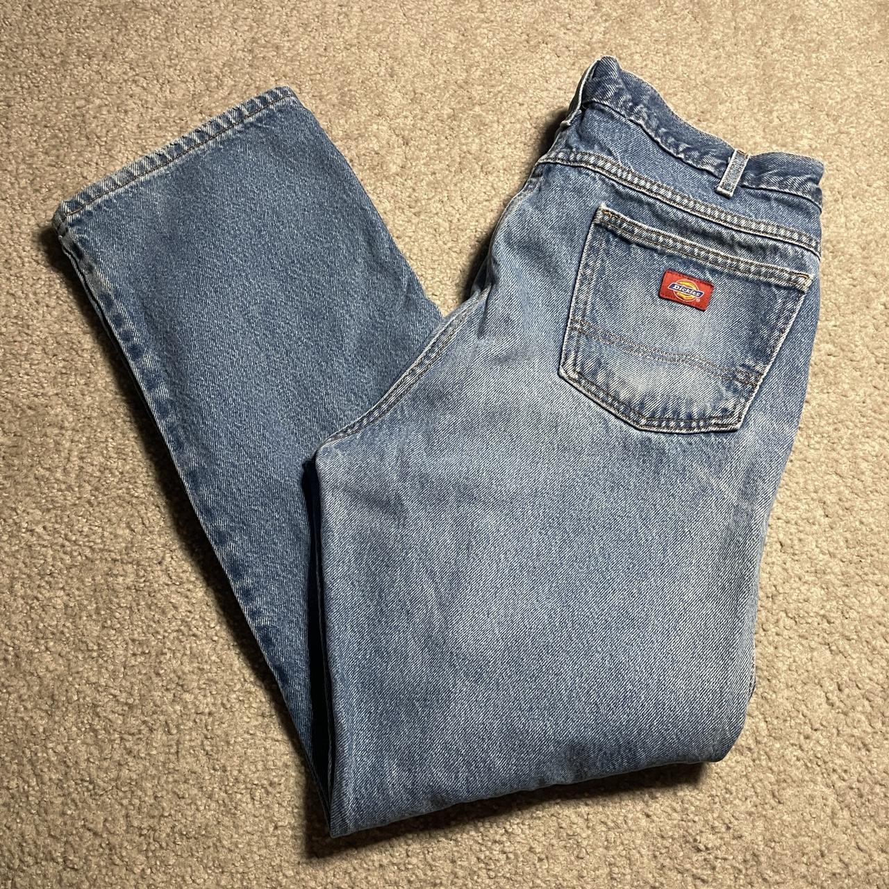 Vintage Y2K Style Dickies Blue Jeans size 38 x... - Depop