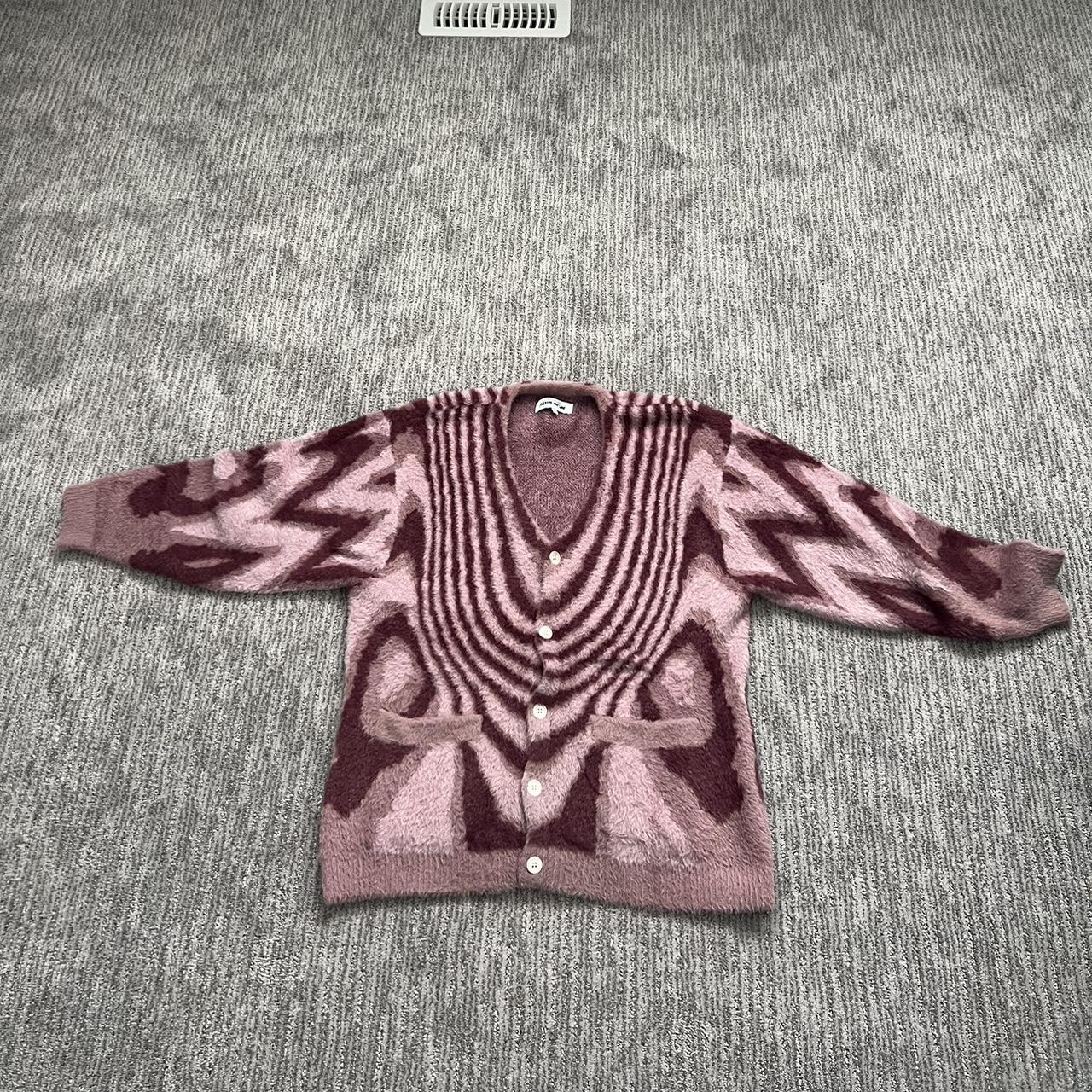 fucking awesome acid hairy cardigan - Depop