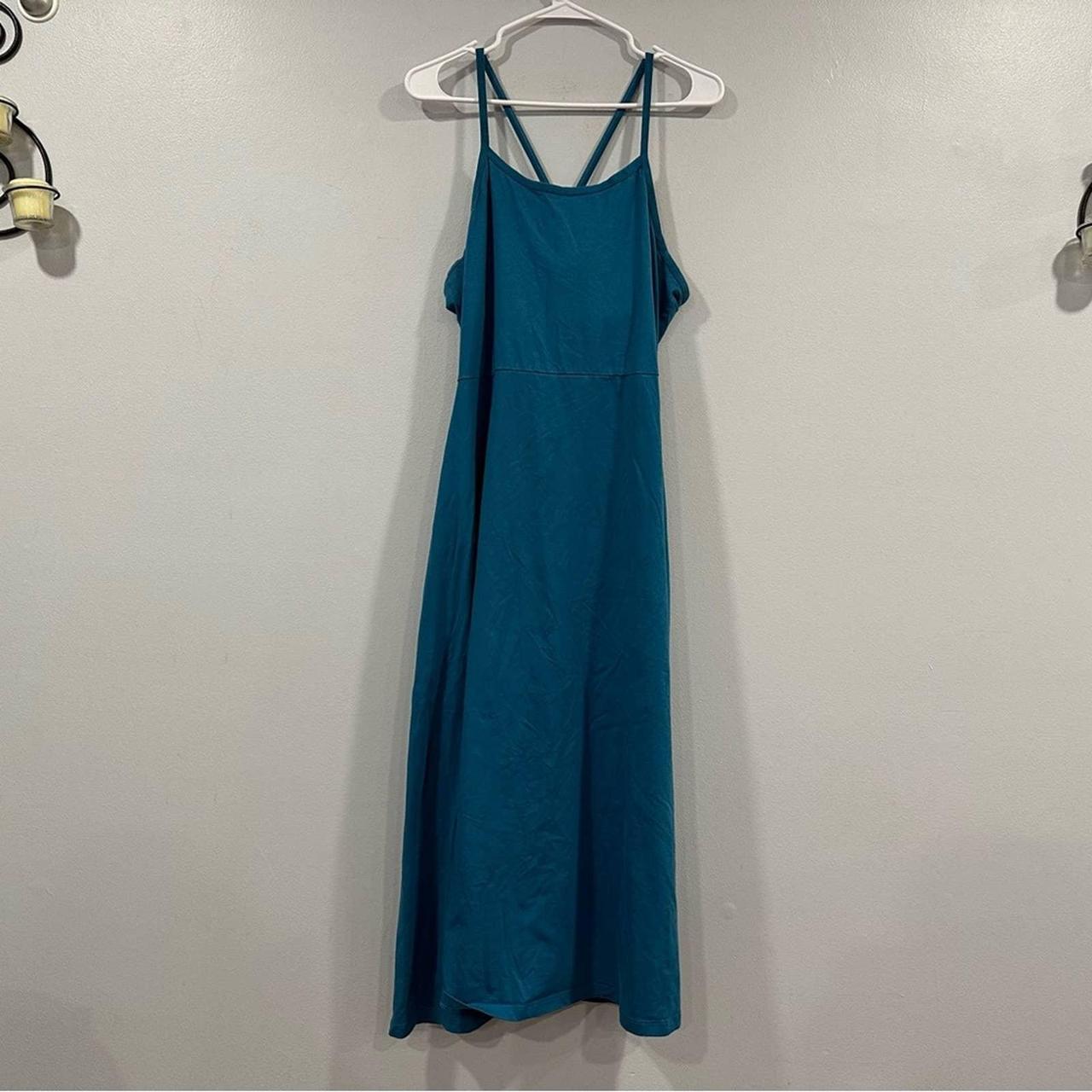 On sale is a Pact Fit and Flare Strappy Midi Dress - Depop