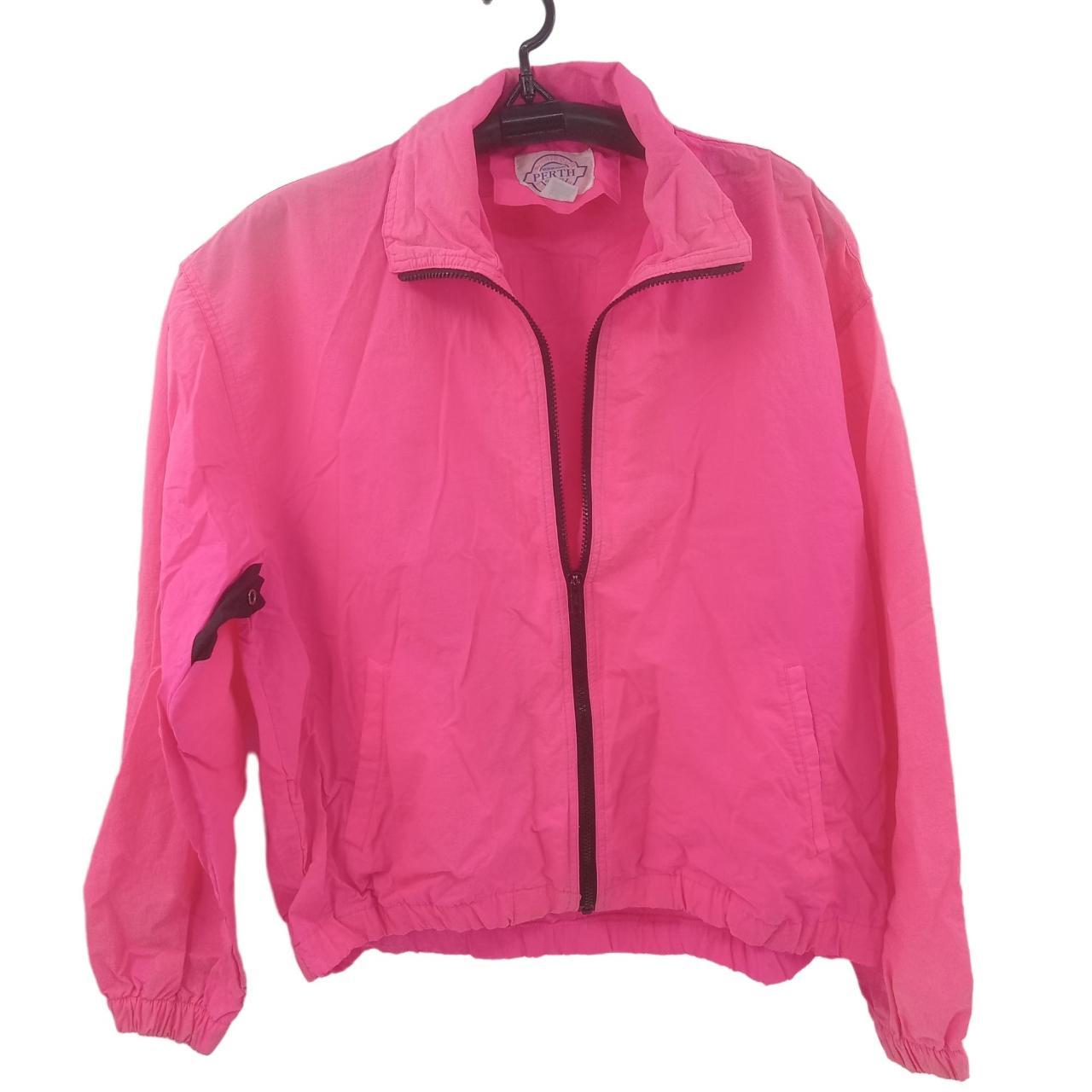 Vintage 80s Perth Australia Neon Pink Jacket Size M... - Depop