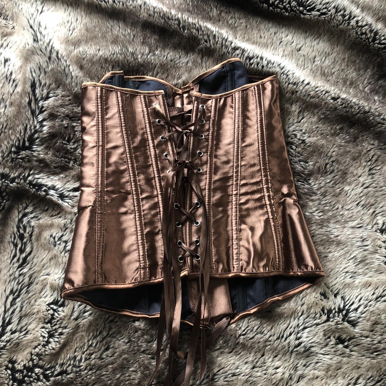 Women's Brown Corset Depop