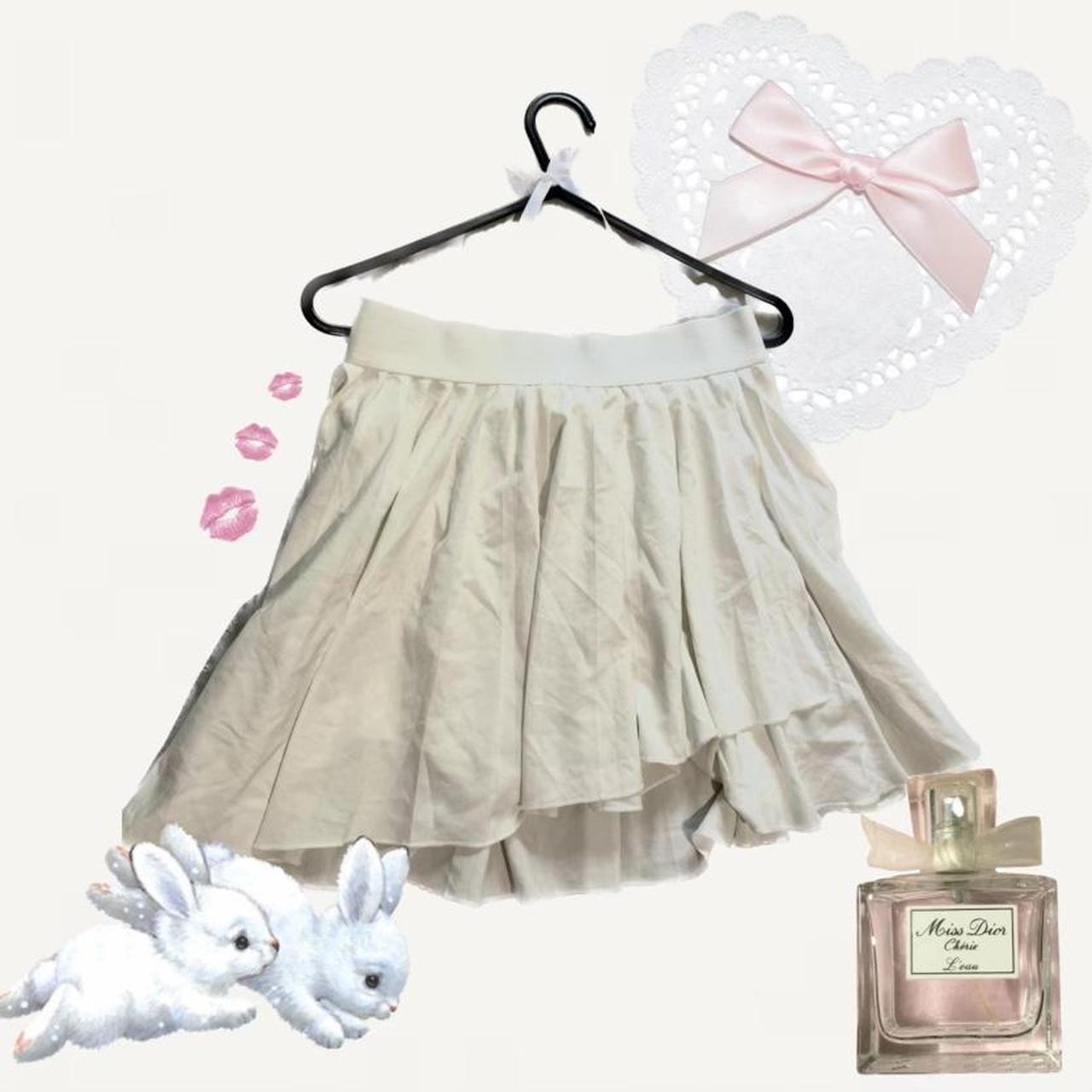 🐇 White layered skort 🐇 🎀 Perfect for a coquette or... - Depop