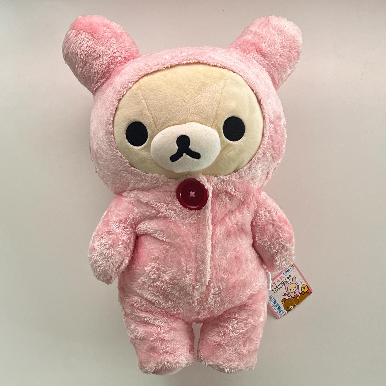 San-x rilakkuma korilakkuma pink bunny costume top Plush bag