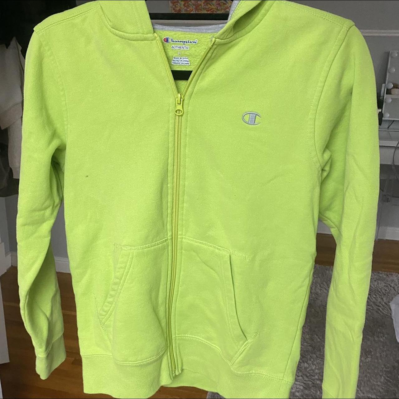 Champion green discount and yellow sweatshirt